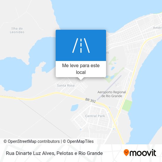 Rua Dinarte Luz Alves mapa