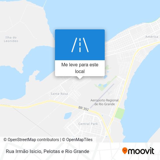 Rua Irmão Isicio mapa
