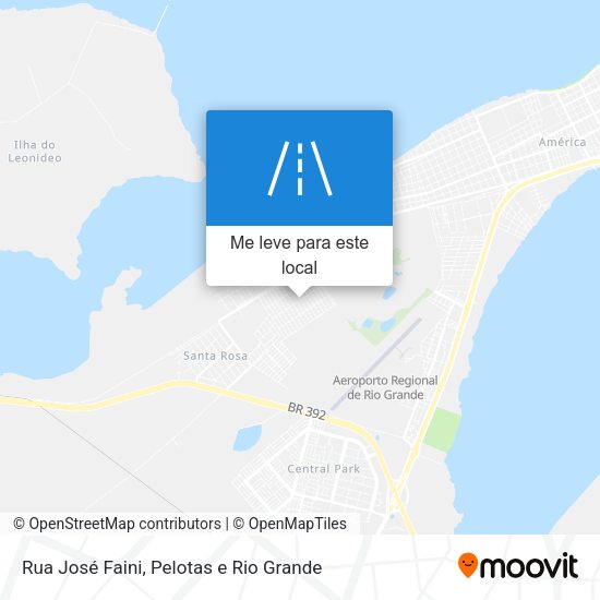 Rua José Faini mapa