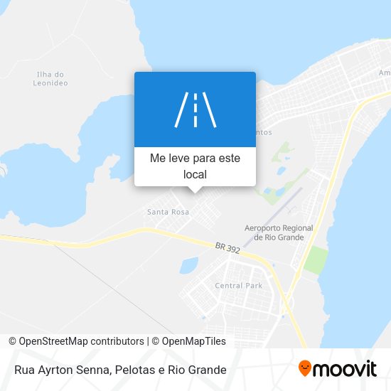 Rua Ayrton Senna mapa