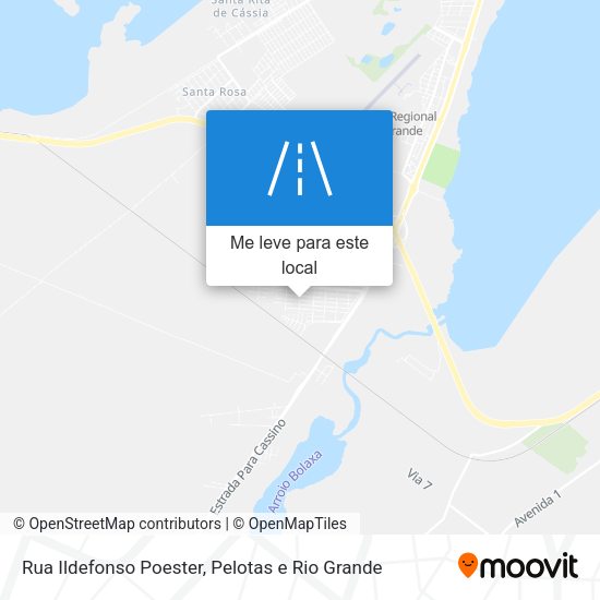 Rua Ildefonso Poester mapa