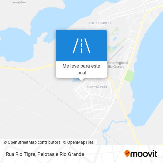 Rua Rio Tigre mapa