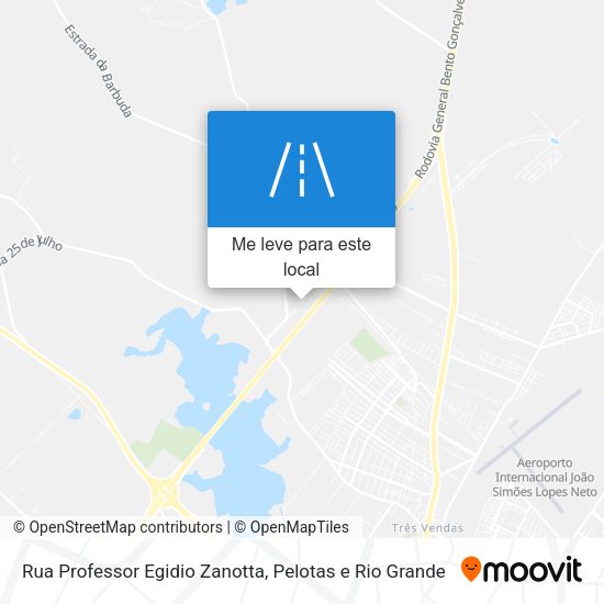 Rua Professor Egidio Zanotta mapa