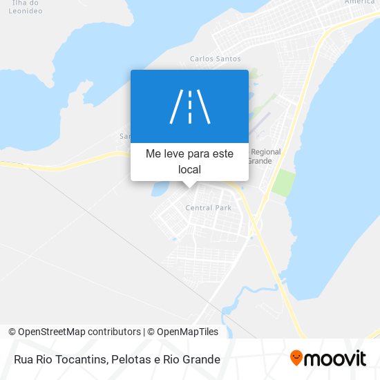 Rua Rio Tocantins mapa