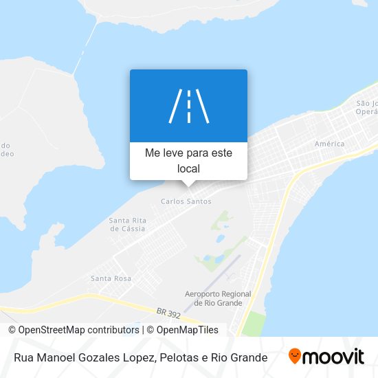 Rua Manoel Gozales Lopez mapa
