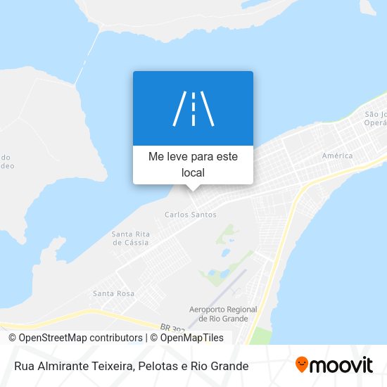 Rua Almirante Teixeira mapa