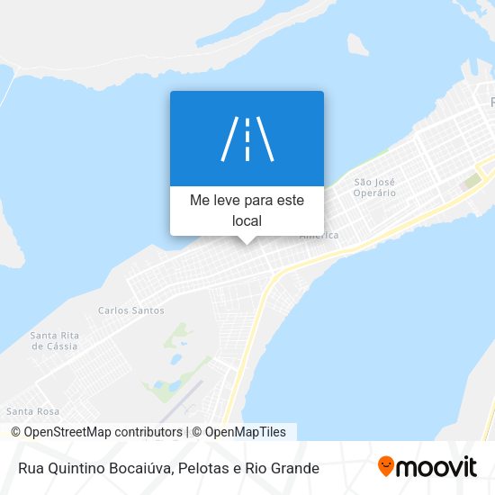 Rua Quintino Bocaiúva mapa