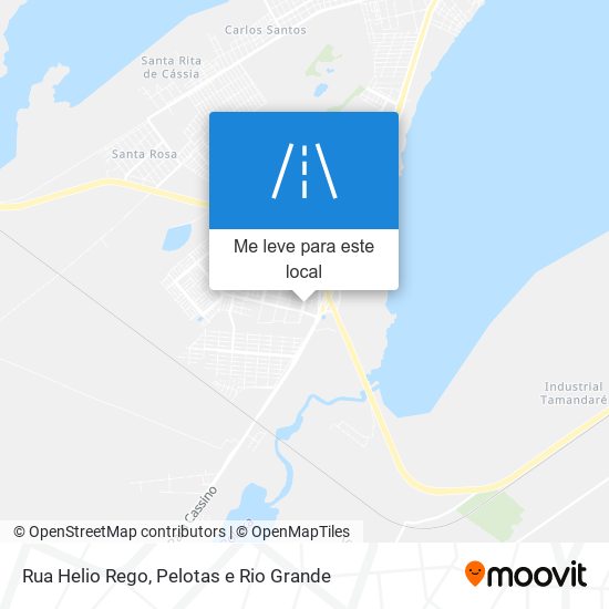 Rua Helio Rego mapa