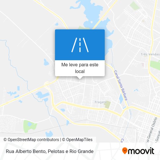 Rua Alberto Bento mapa