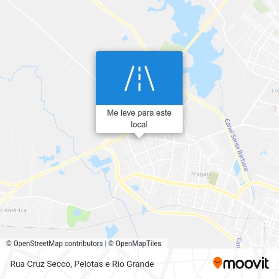 Rua Cruz Secco mapa