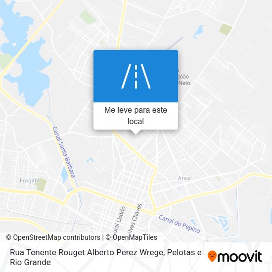 Rua Tenente Rouget Alberto Perez Wrege mapa