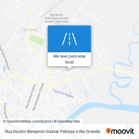 Rua Doutor Benjamin Gastal mapa