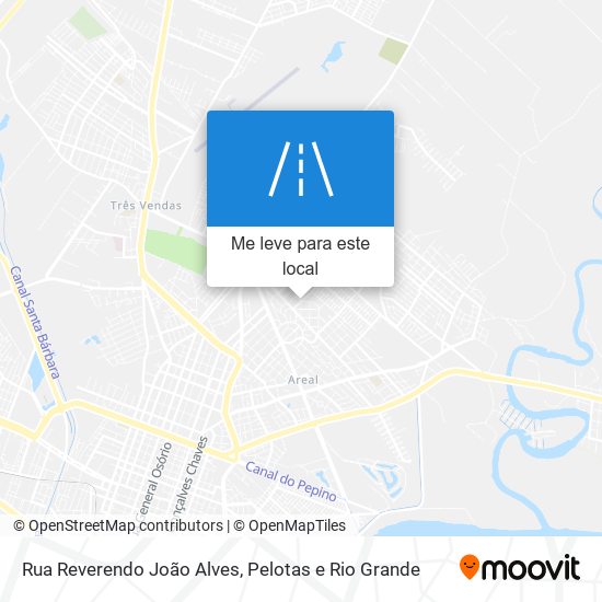 Rua Reverendo João Alves mapa