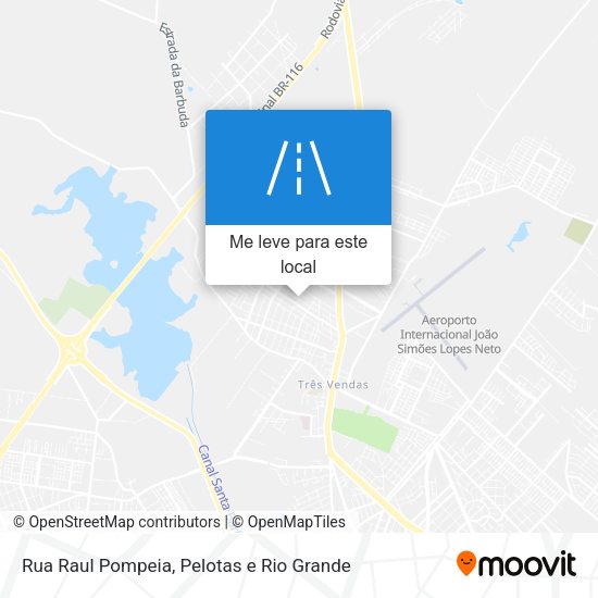 Rua Raul Pompeia mapa