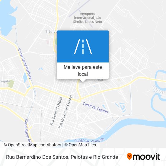 Rua Bernardino Dos Santos mapa