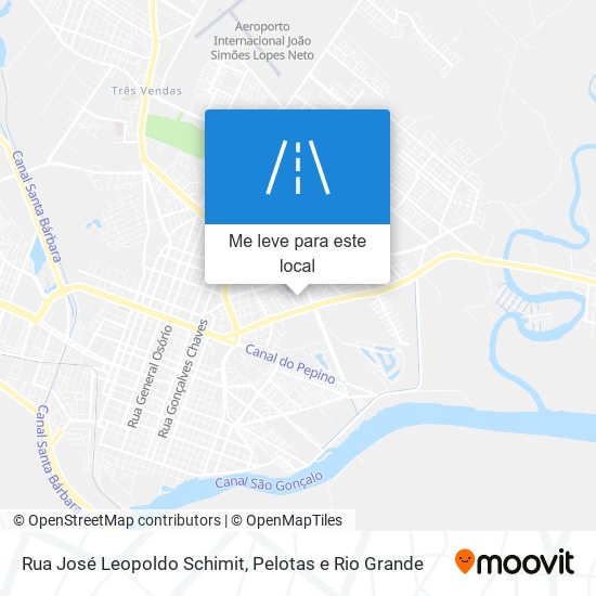 Rua José Leopoldo Schimit mapa