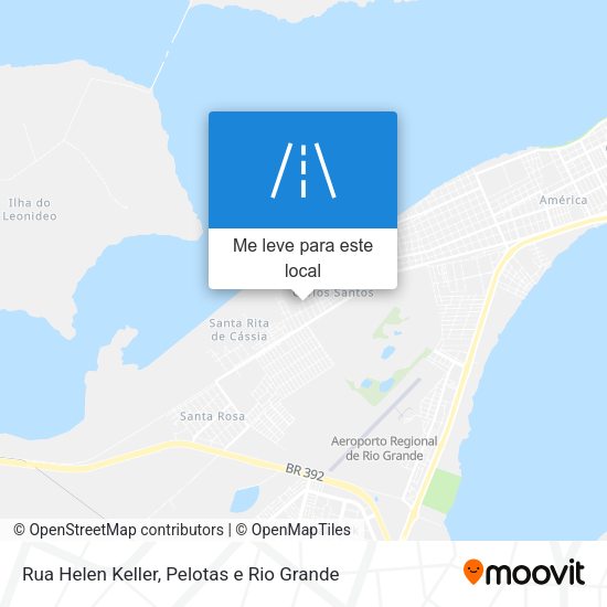 Rua Helen Keller mapa
