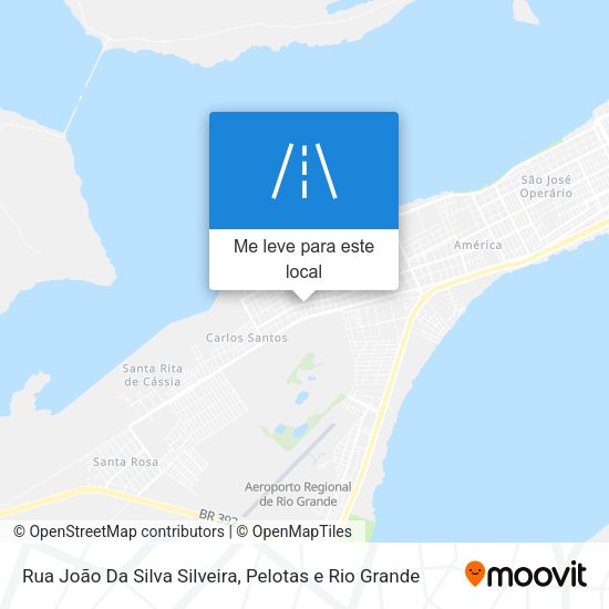 Rua João Da Silva Silveira mapa