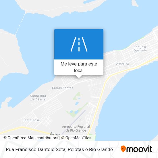Rua Francisco Dantolo Seta mapa