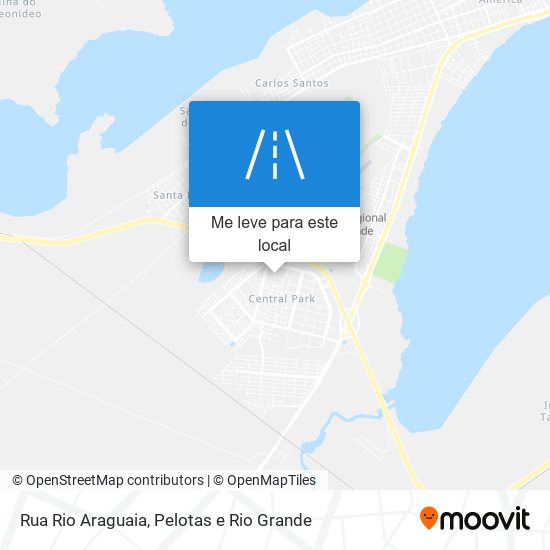 Rua Rio Araguaia mapa