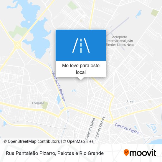 Rua Pantaleão Pizarro mapa