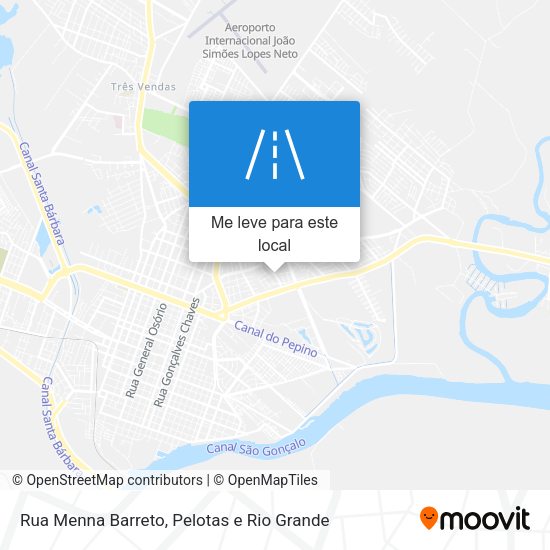 Rua Menna Barreto mapa
