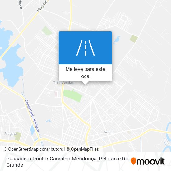 Passagem Doutor Carvalho Mendonça mapa