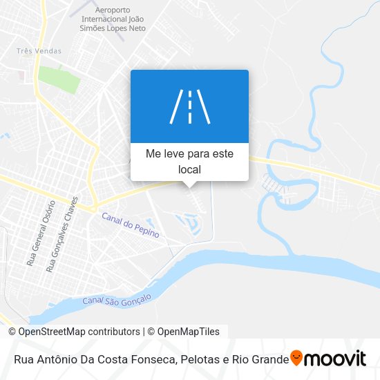 Rua Antônio Da Costa Fonseca mapa