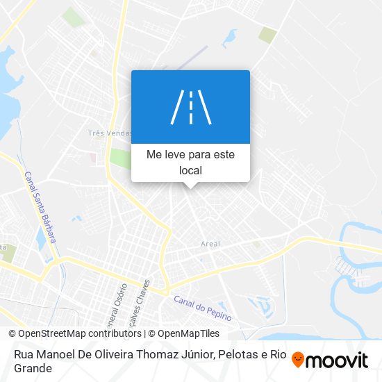 Rua Manoel De Oliveira Thomaz Júnior mapa