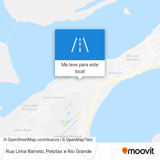 Rua Lima Barreto mapa