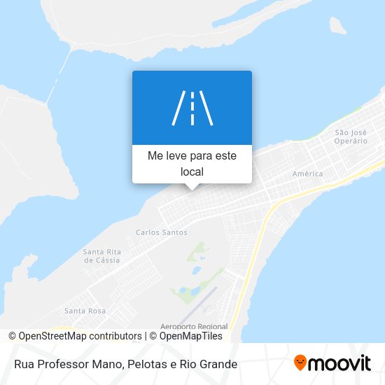 Rua Professor Mano mapa