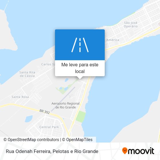 Rua Odenah Ferreira mapa