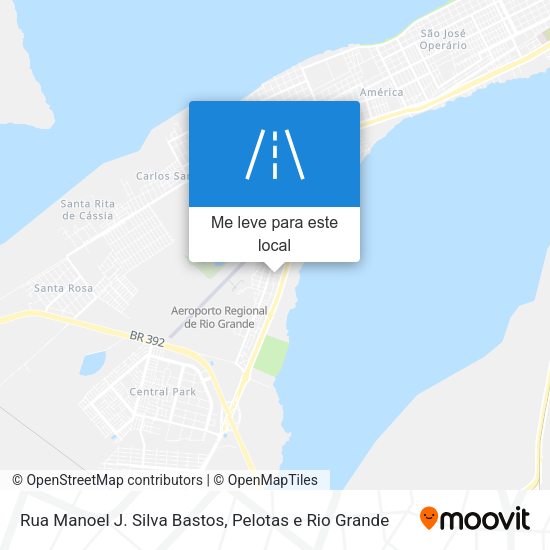 Rua Manoel J. Silva Bastos mapa