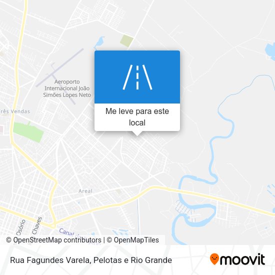 Rua Fagundes Varela mapa
