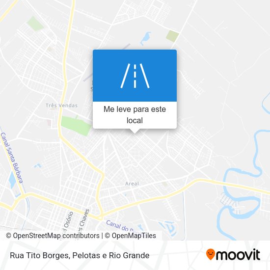 Rua Tito Borges mapa
