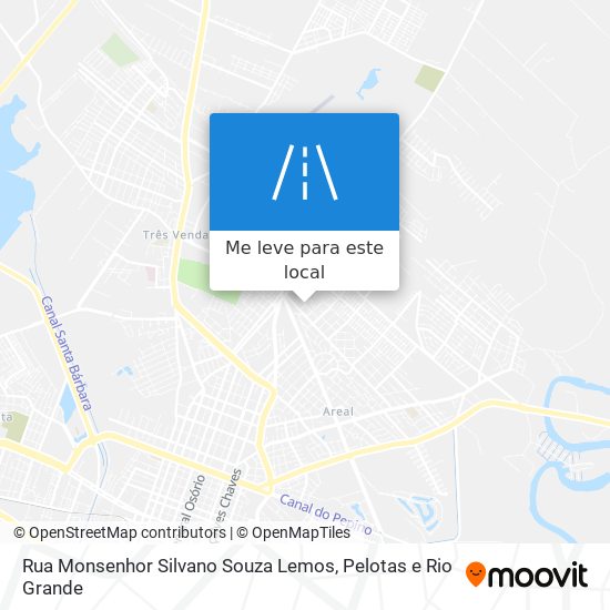 Rua Monsenhor Silvano Souza Lemos mapa