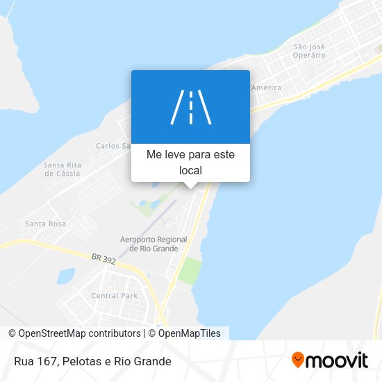 Rua 167 mapa