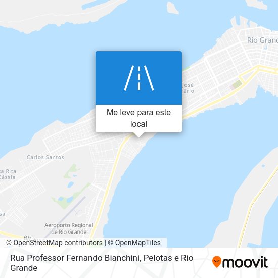 Rua Professor Fernando Bianchini mapa