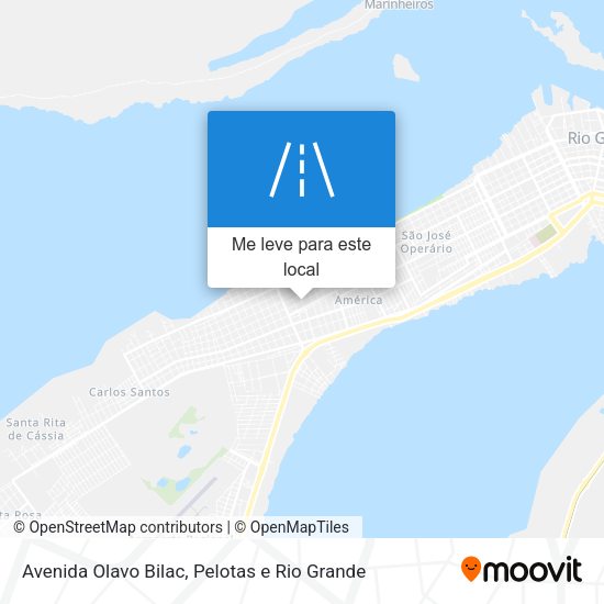 Avenida Olavo Bilac mapa