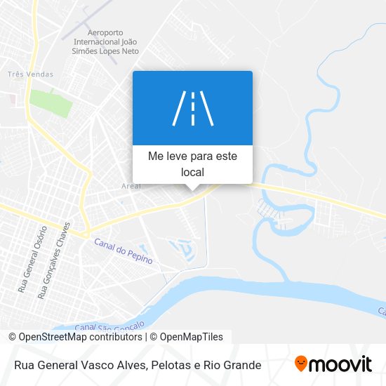 Rua General Vasco Alves mapa