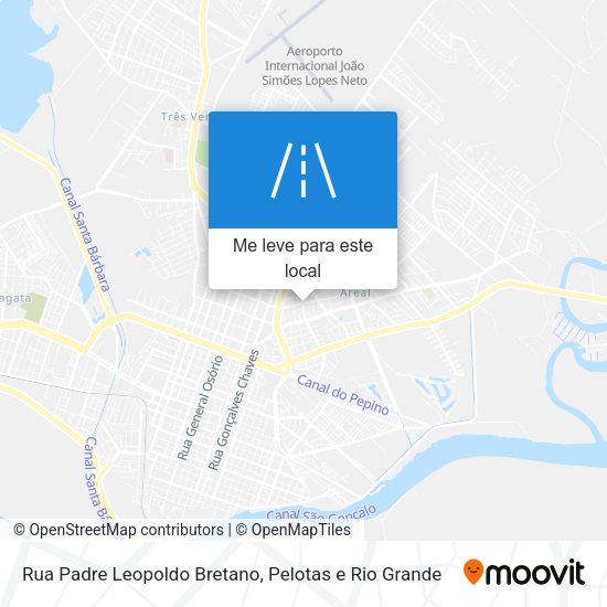 Rua Padre Leopoldo Bretano mapa