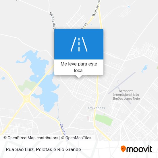 Rua São Luiz mapa