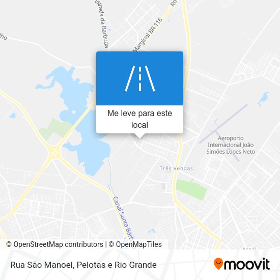 Rua São Manoel mapa