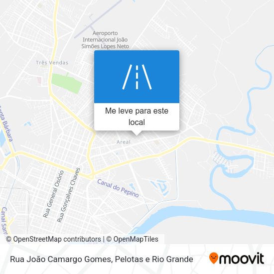 Rua João Camargo Gomes mapa