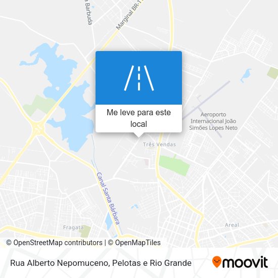 Rua Alberto Nepomuceno mapa