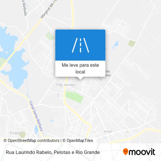 Rua Laurindo Rabelo mapa