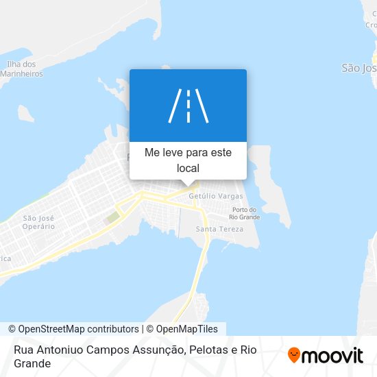 Rua Antoniuo Campos Assunção mapa