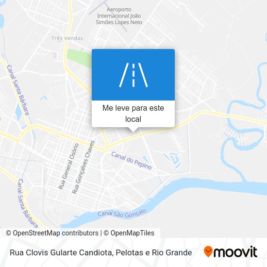 Rua Clovis Gularte Candiota mapa