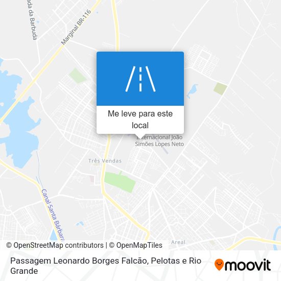 Passagem Leonardo Borges Falcão mapa