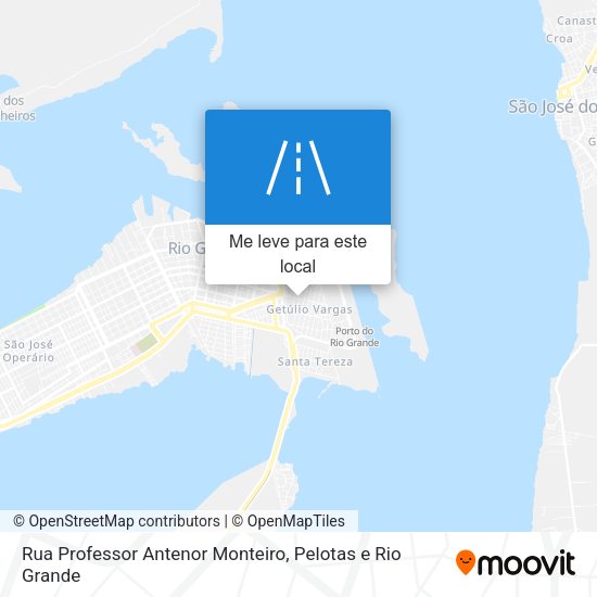 Rua Professor Antenor Monteiro mapa